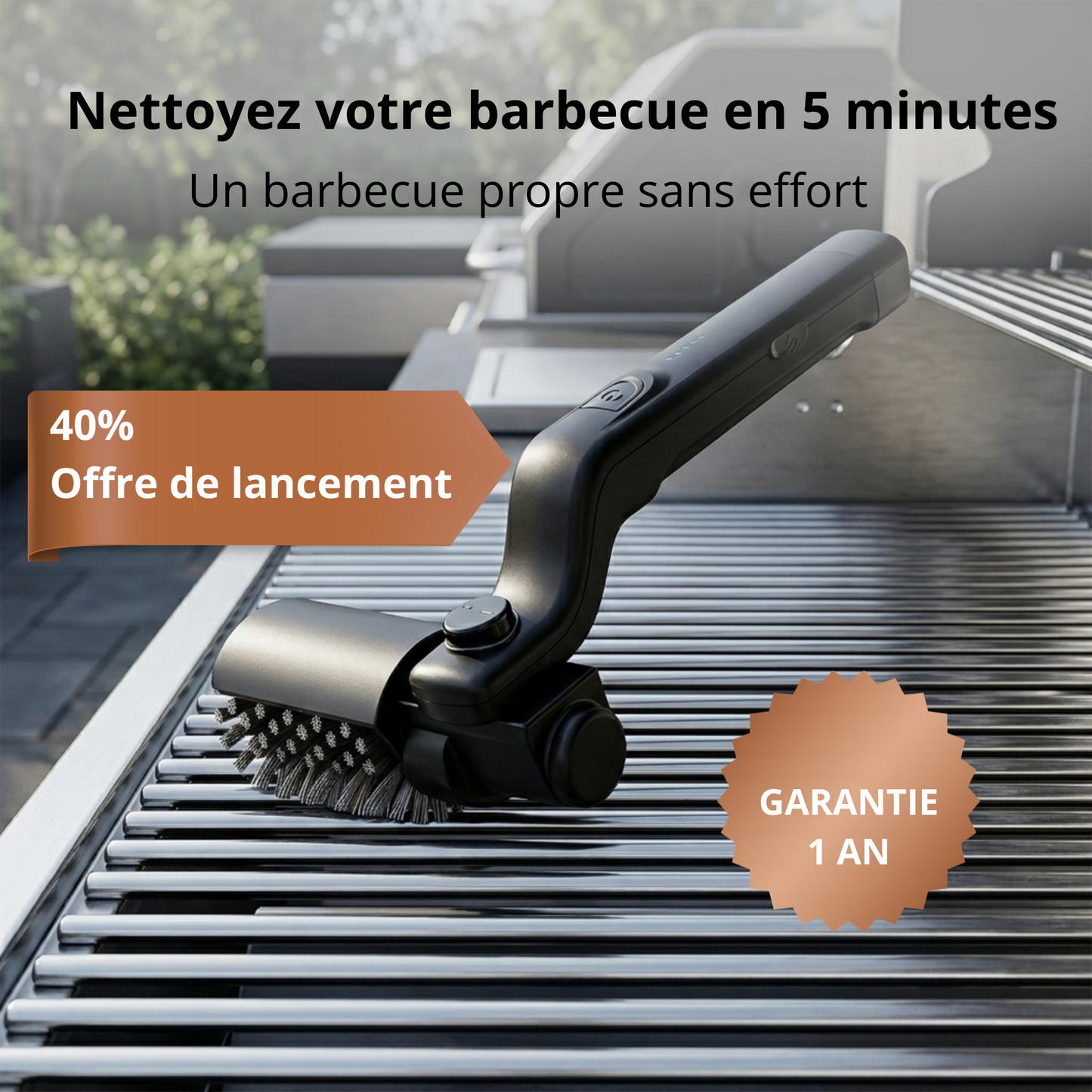 Brosse électrique pour barbecue