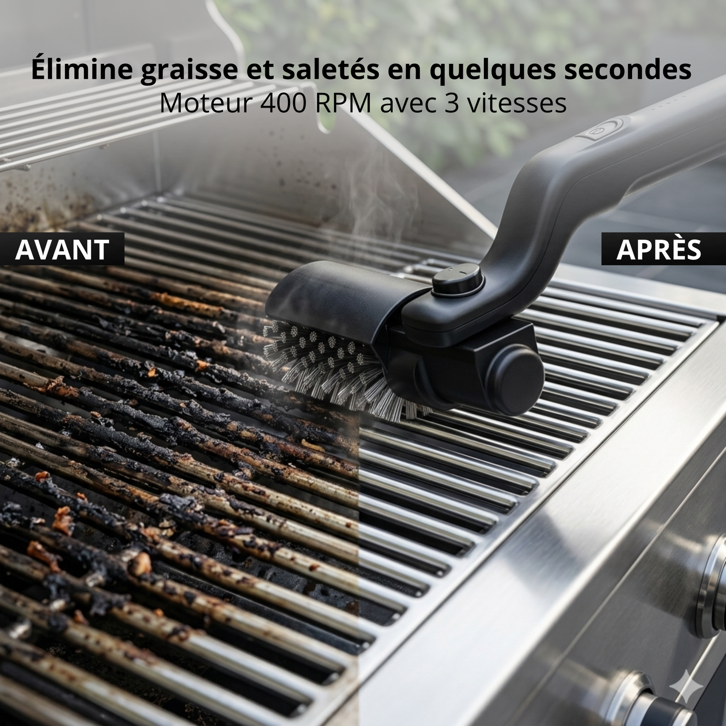 Brosse électrique pour barbecue